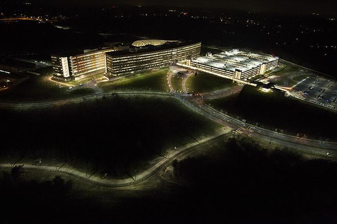 Aerial photograph of National Geospatial-Intelligence Agency building